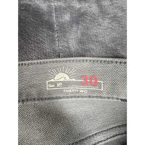 Faherty Comfort Twill Jeans Mens 30x29 Slate Gray Stretch Straight Leg - Picture 3 of 13